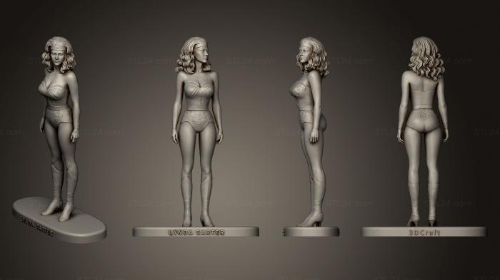 Статуэтки девушки (Малхер Маравилья, STKGL_0205) 3D модель для ЧПУ станка
